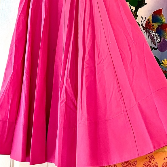 🌺🎉HP🎉🌺 NWT Staud Wells Midi Dress Peony - Picture 12 of 16